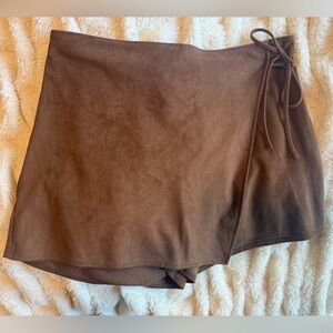 Abercrombie & Fitch Vegan Suede Skort